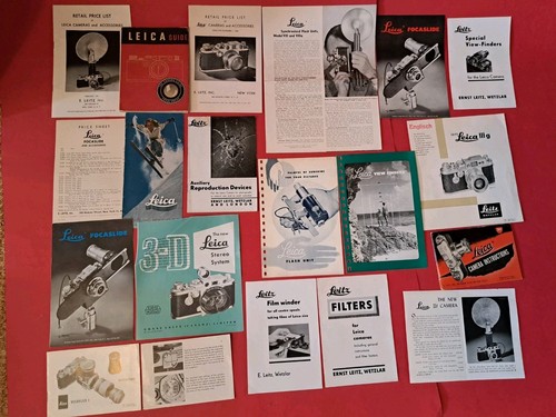 Seltene leitz leica - leitz, literatur